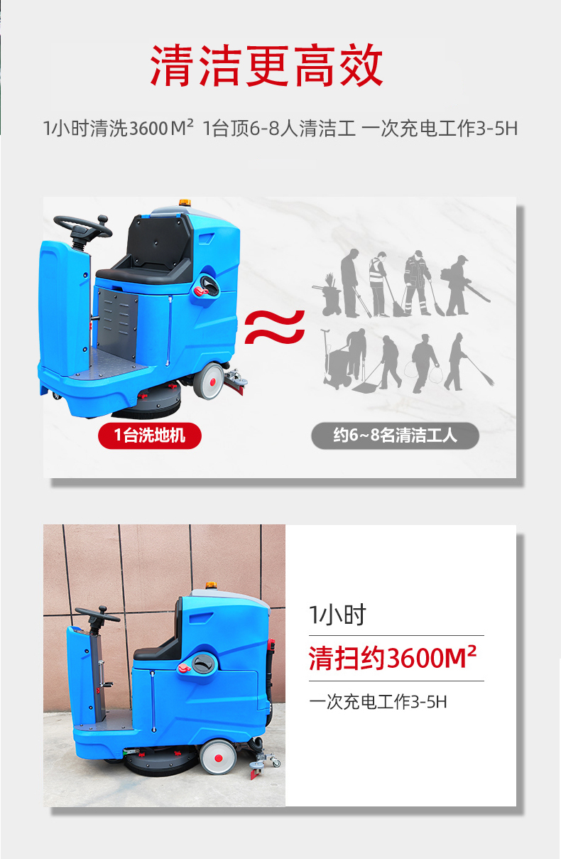 台北驾驶式洗地机更适合用在高铁站
